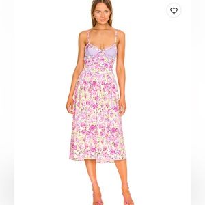 For Love & Lemons Martina midi dress size small. New with tags. Never worn.